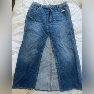 Garage Denim Skirt Long Medium